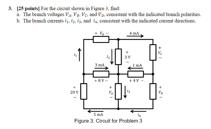 3 25 points For the circuit shown in Figure