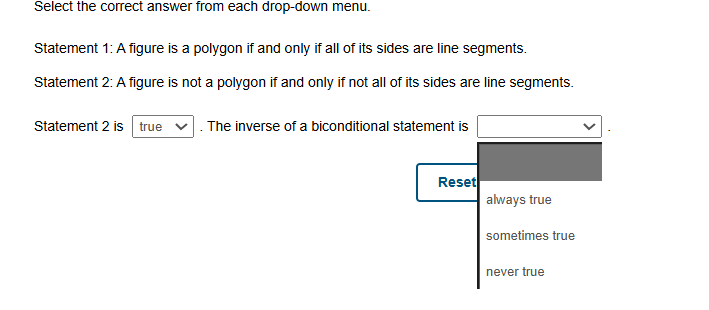 Select the correct answer from each | StudyX