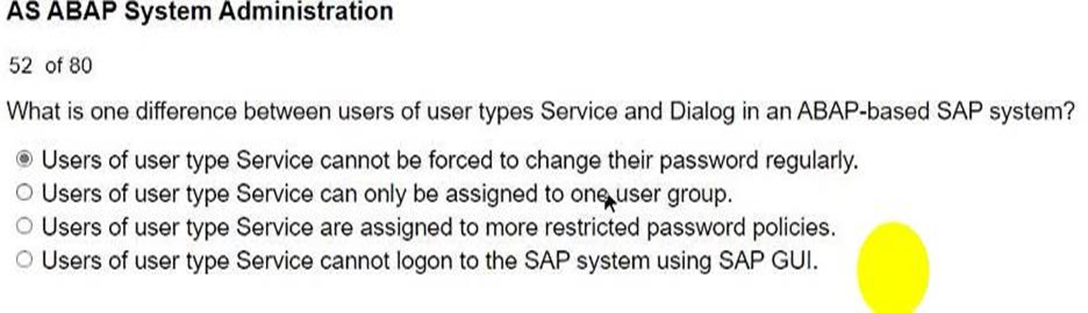 AS ABAP System Administration 52 of 80 | StudyX