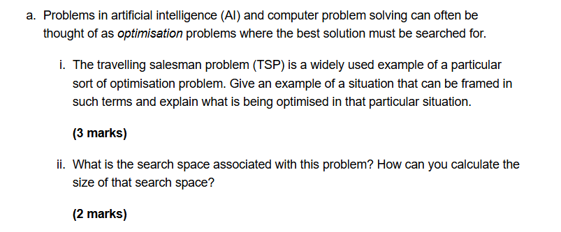 a. Problems in artificial intelligence (AI) | StudyX