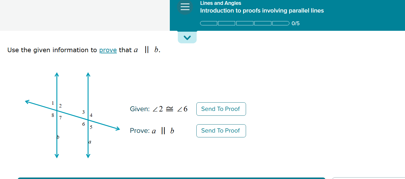Given Prove Math Use the given information to prove that $a