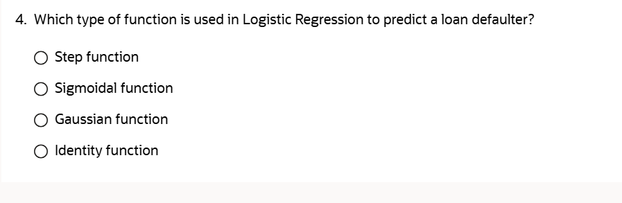 Logistic Step Function 4. Which type of function is used in | StudyX