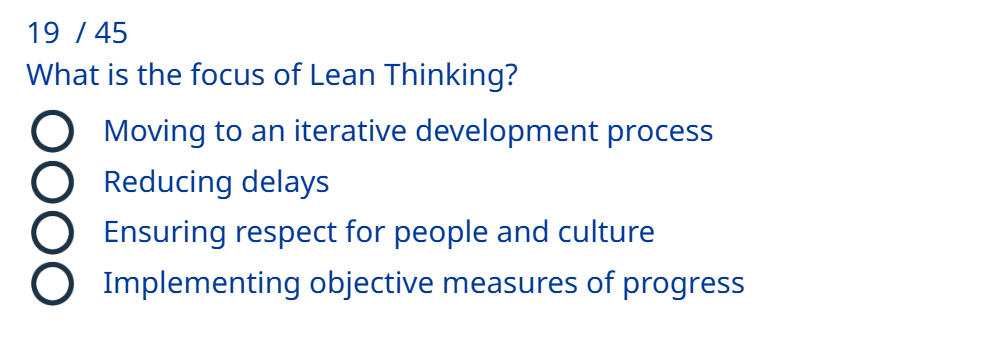 Lean Vision Focus $19 / 45$ What is the focus of Lean | StudyX