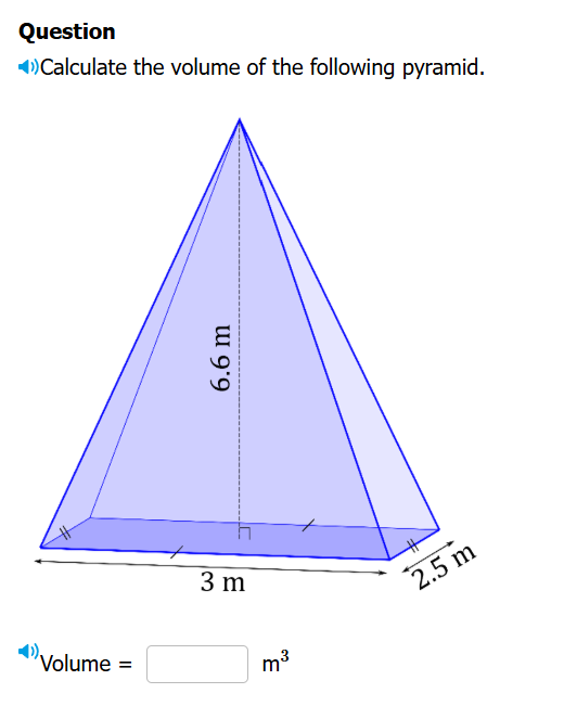 Primiry Volume Calculation Calculate the volume of the following | StudyX