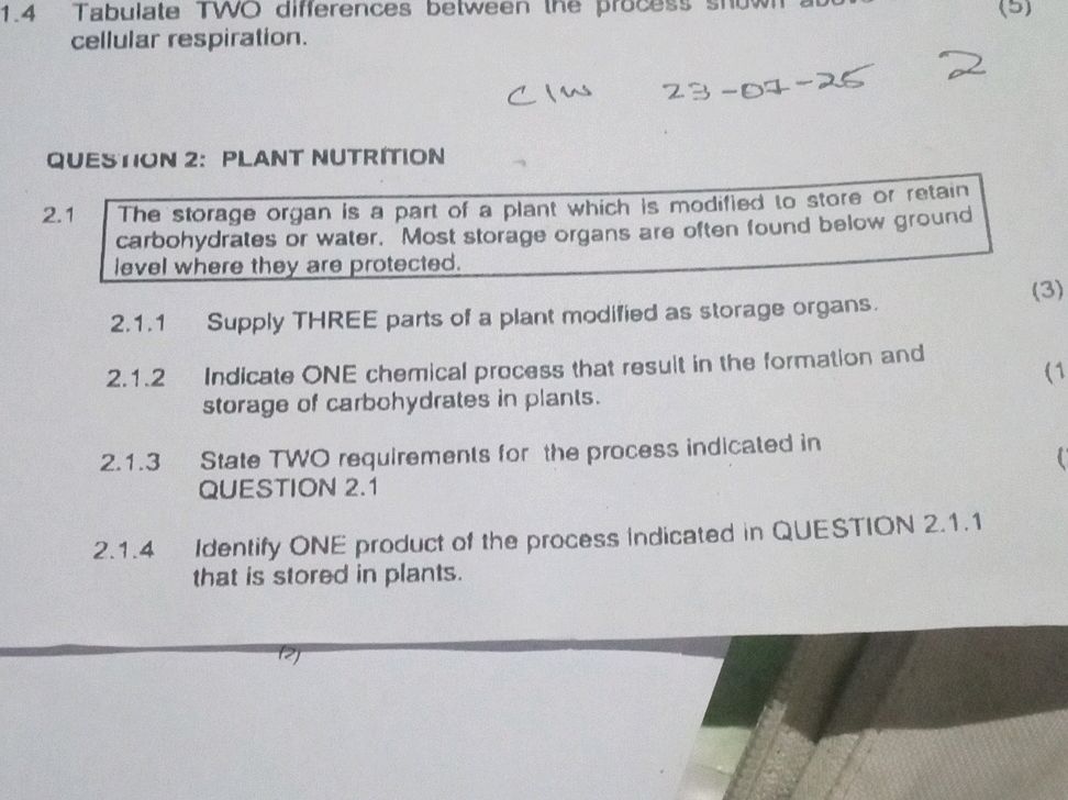 4 Tabulate TWO differences between the | StudyX