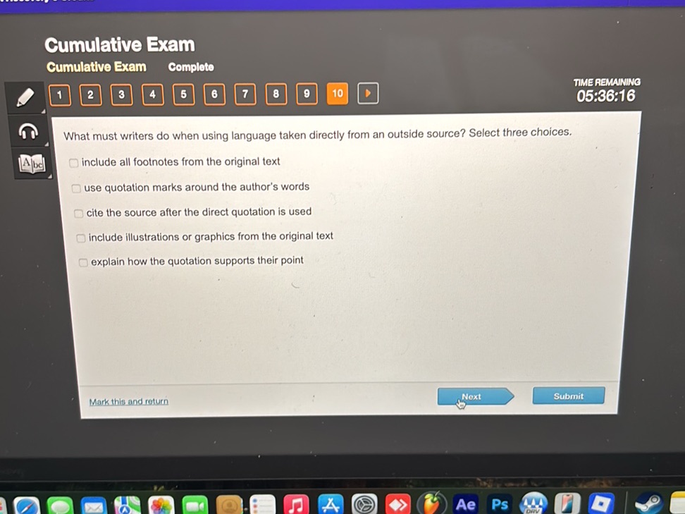Cumulative Exam Cumulative Exam Comploto | StudyX