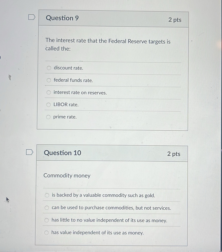 Aswer Questions Rates Question 9 The interest rate that the