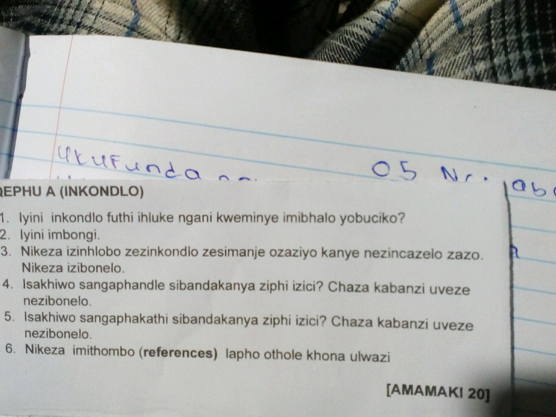 1. Iyini inkondlo futhi ihluke ngani | StudyX