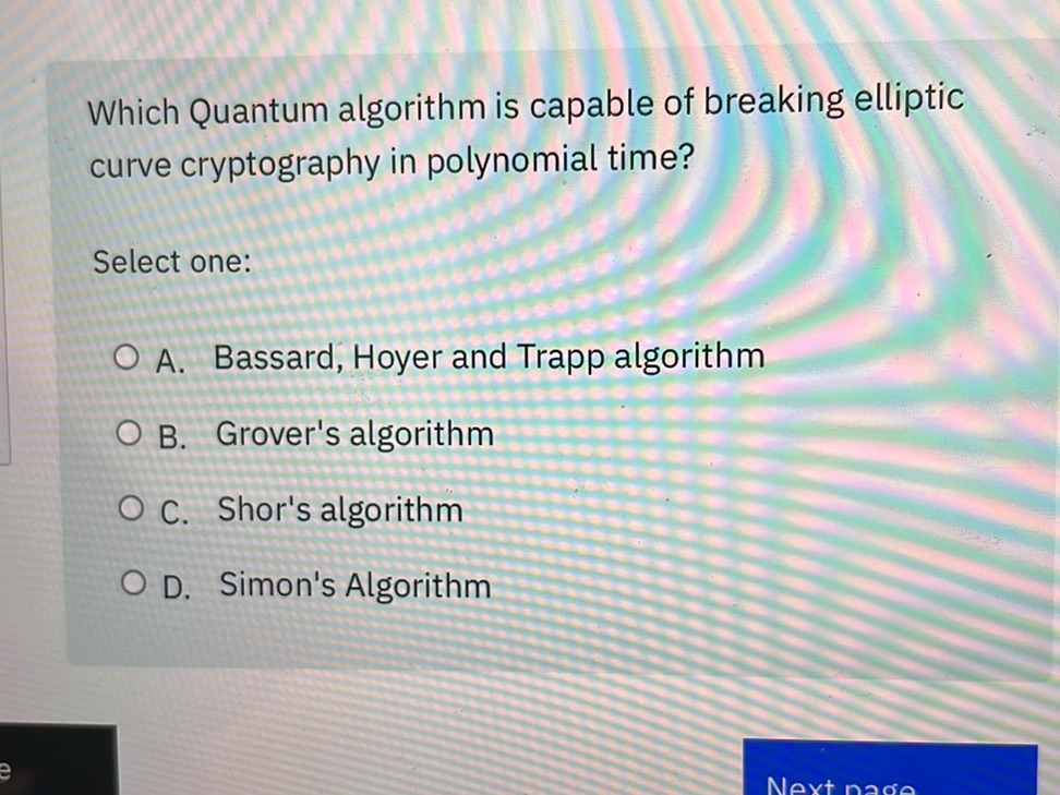 Simons Algorithm Cover Image Which Quantum algorithm is capable of | StudyX