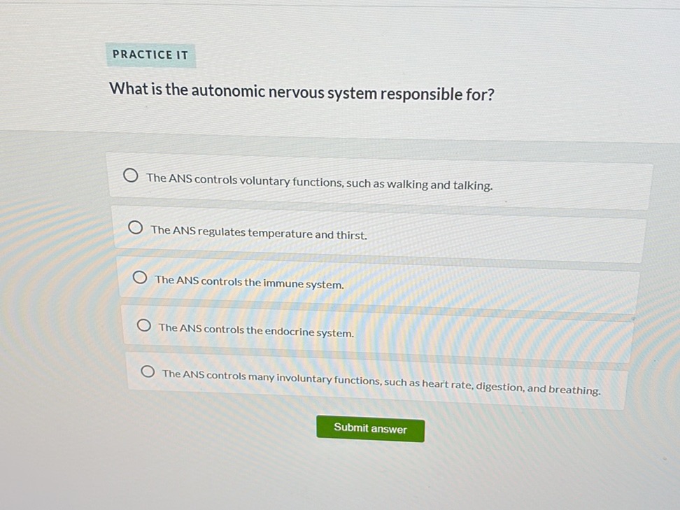 What is the autonomic nervous system