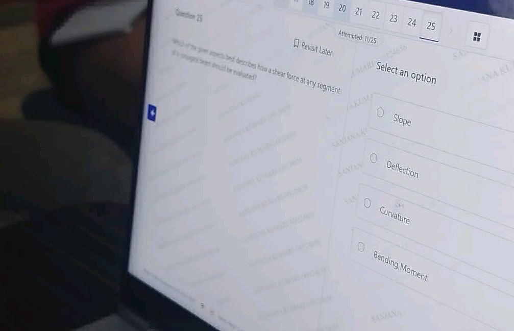 force at any segment Select an option Slope | StudyX