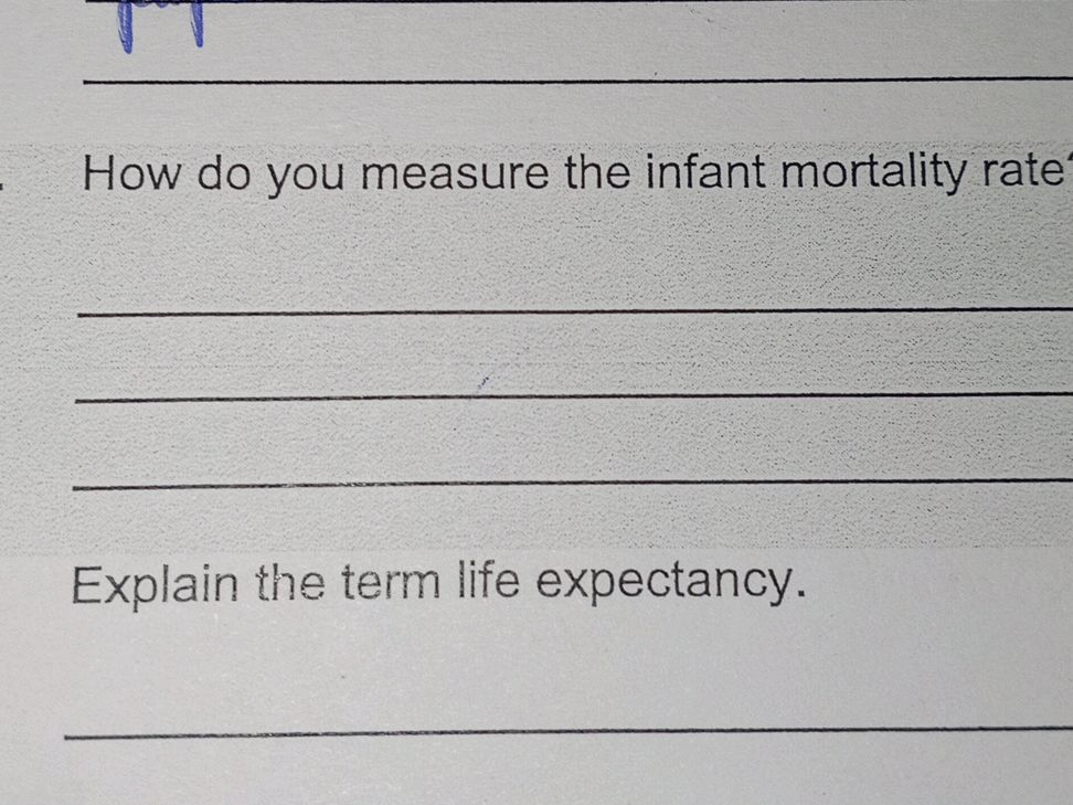 Imr Calculation How do you measure the infant mortality | StudyX