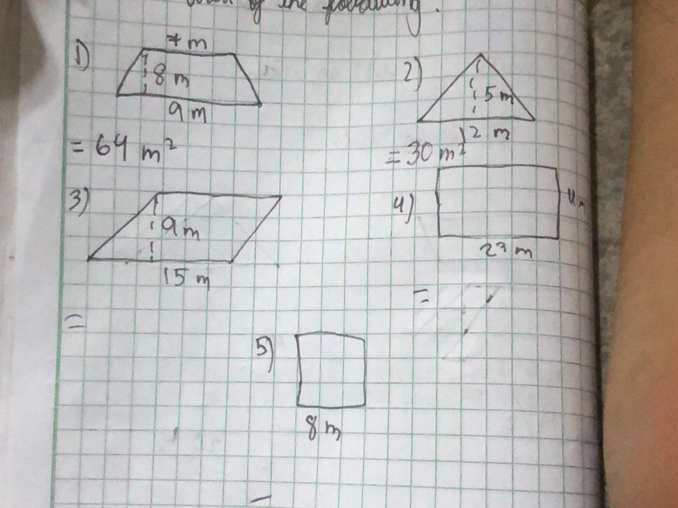 1) {Trapezoid with parallel sides } 7 { m | StudyX