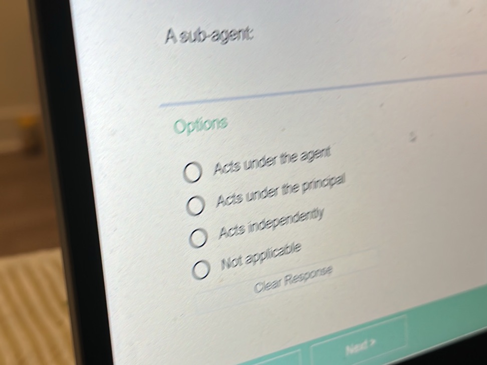 A sub-agent: Options Acts under the agent