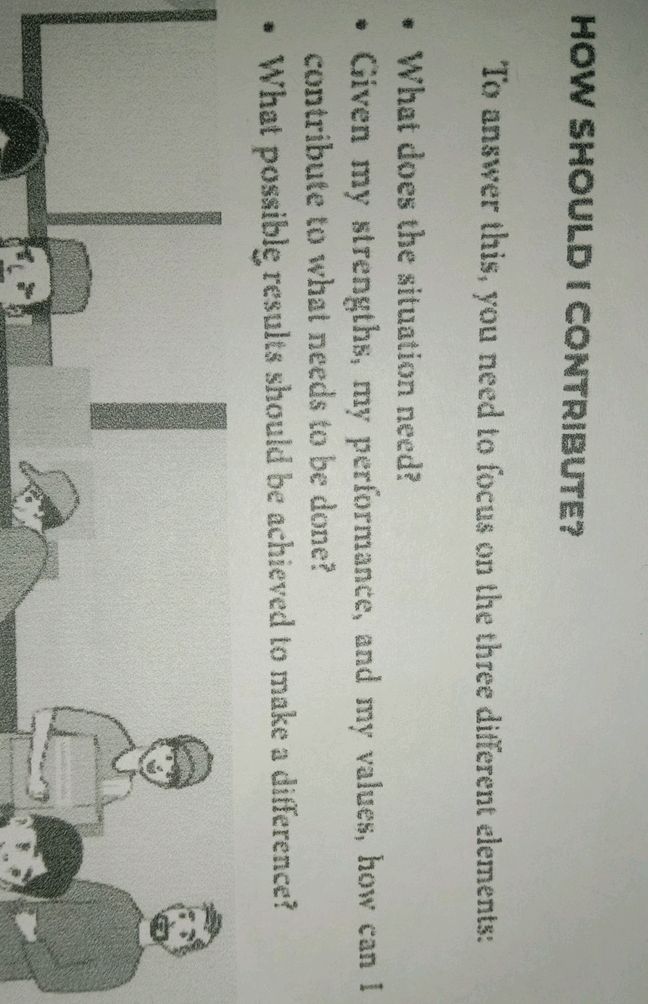 HOW SHOULD I CONTRIBUTE? To answer this, you