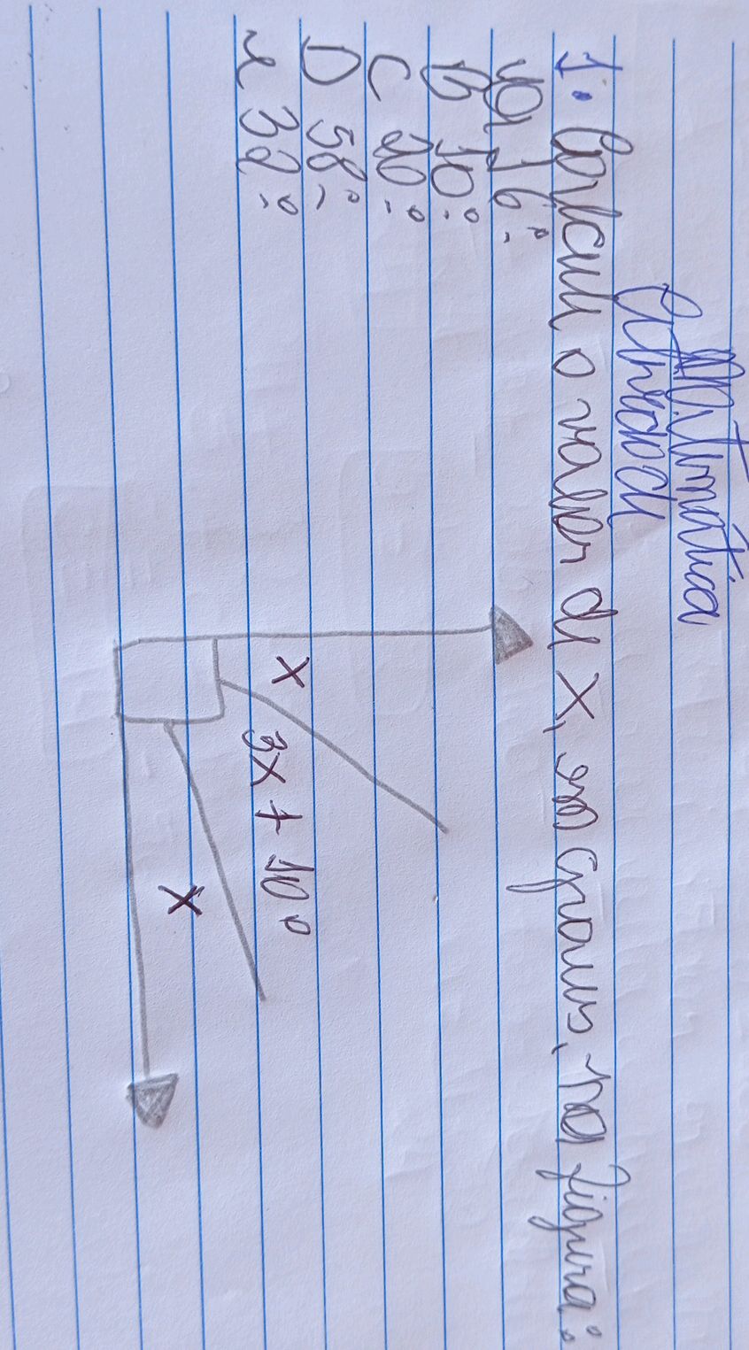 1. Calcule o valor de x, em graus, na | StudyX
