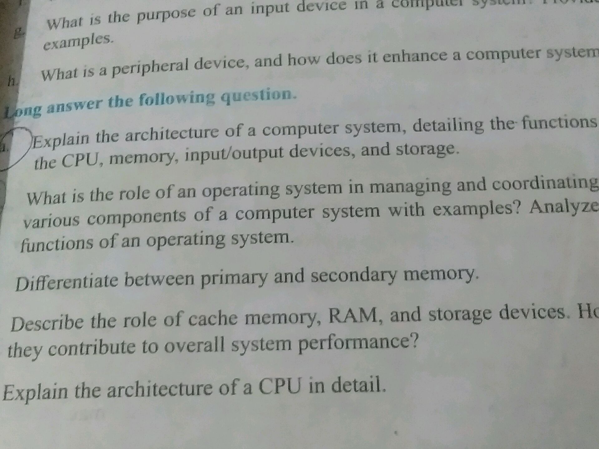 What is the purpose of an input device in a