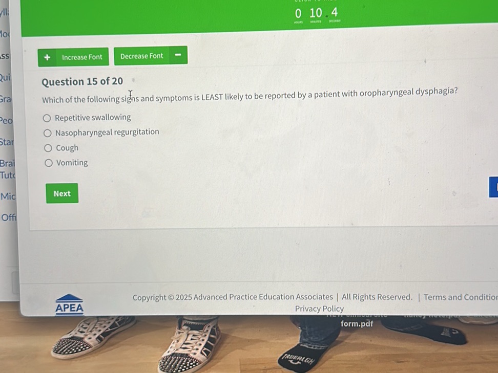 Question 15 of 20 Which of the following | StudyX