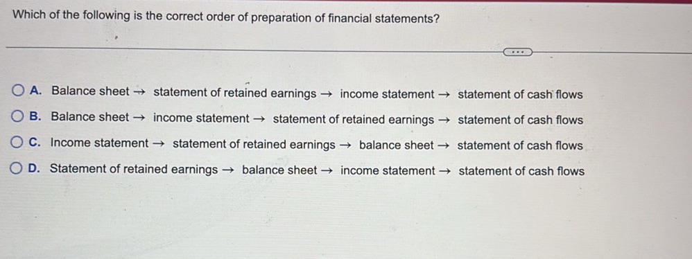 Which of the following is the correct order | StudyX