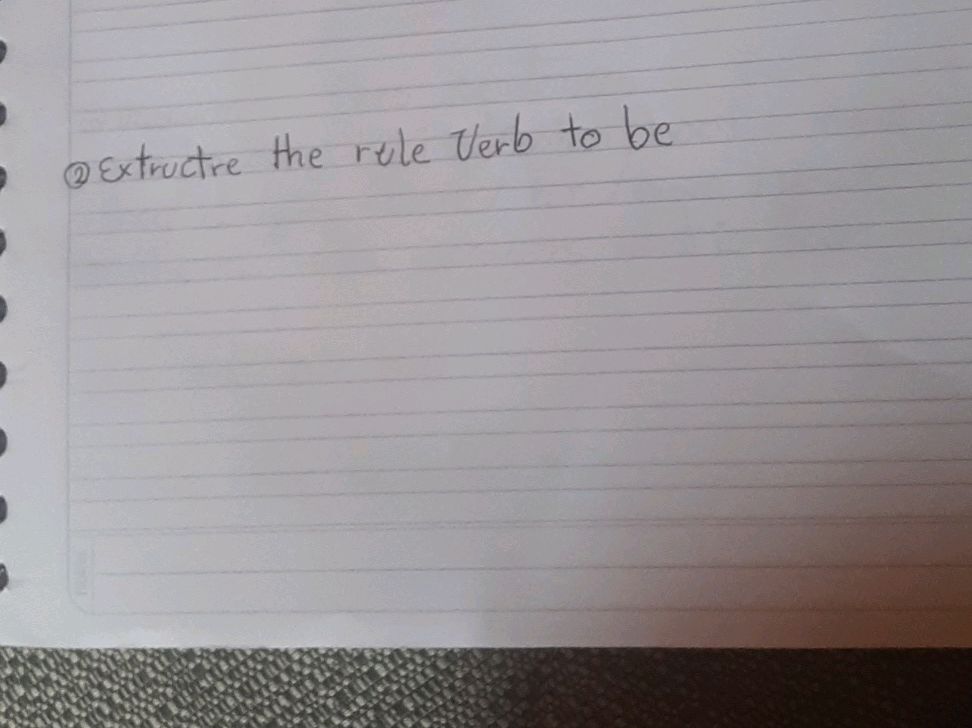 To Be Rul Verb to be