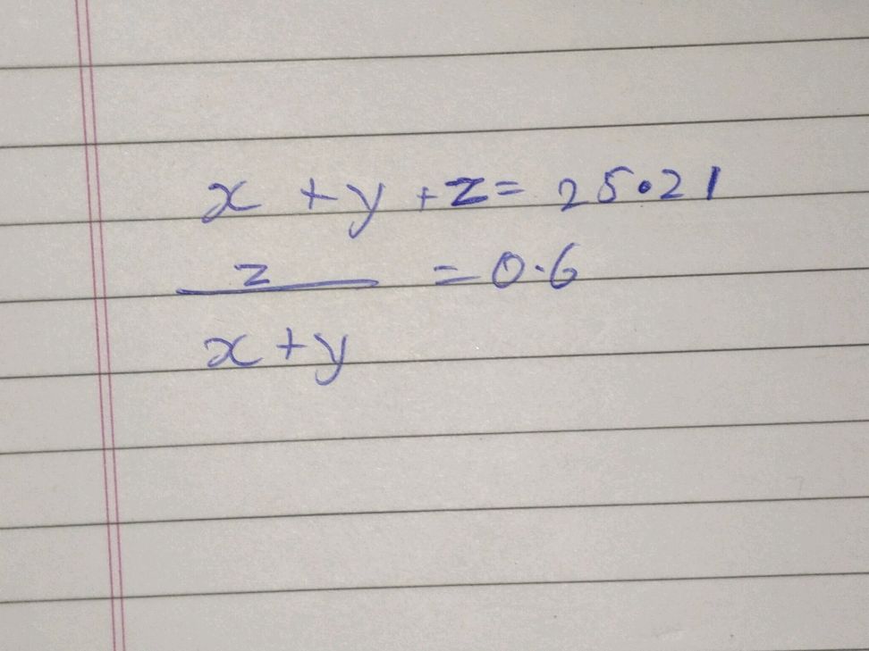 Z Substitute Solving a system of equations with three