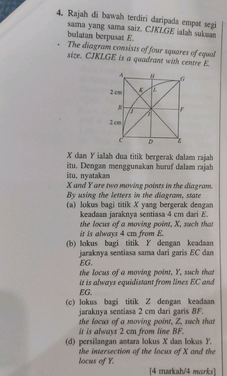 4. Rajah di bawah terdiri daripada empat | StudyX