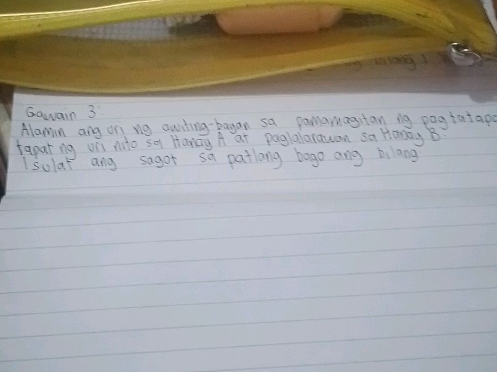 Gawain 3. Alamin ang uri ng awiting-bayan | StudyX