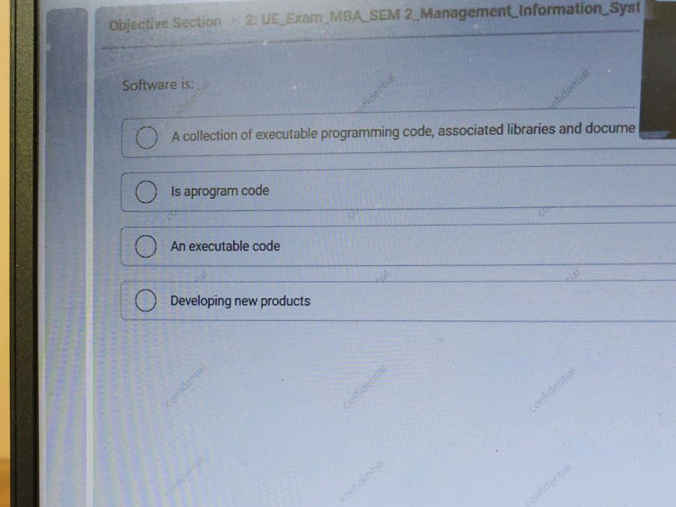 Software is: A collection of executable | StudyX