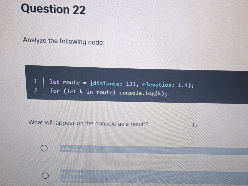 Question 22 Analyze the following code: | StudyX