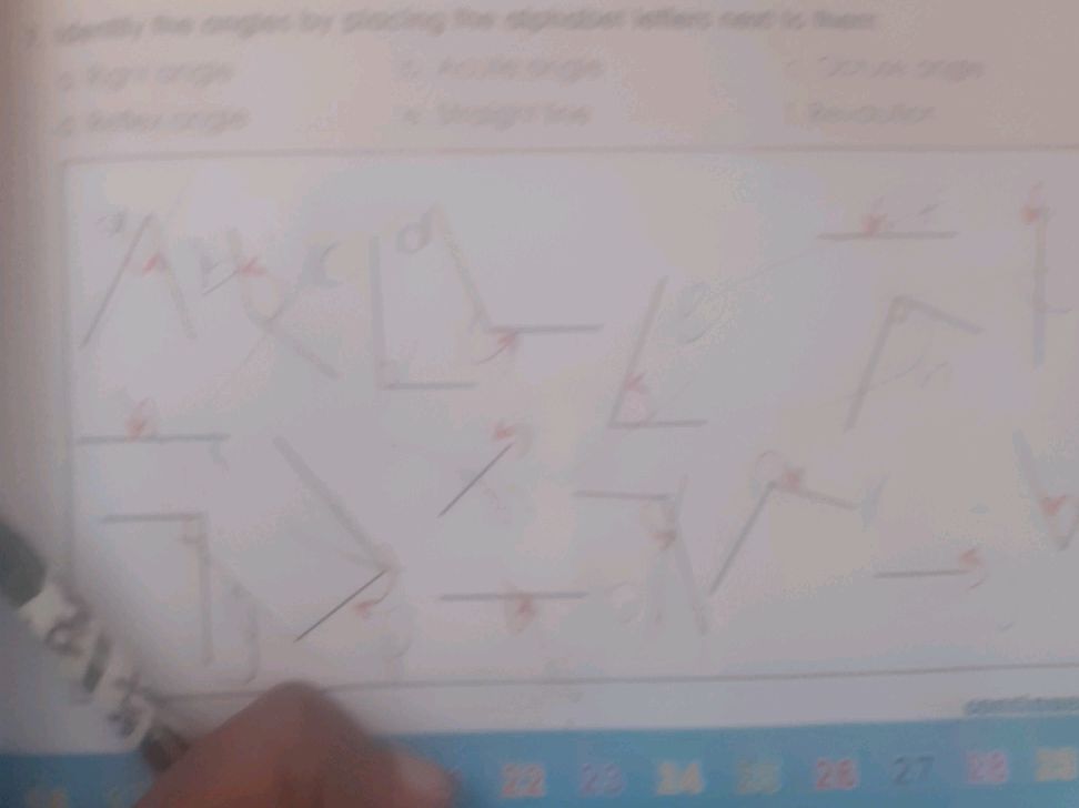 Identify the angles by placing the alphabet | StudyX