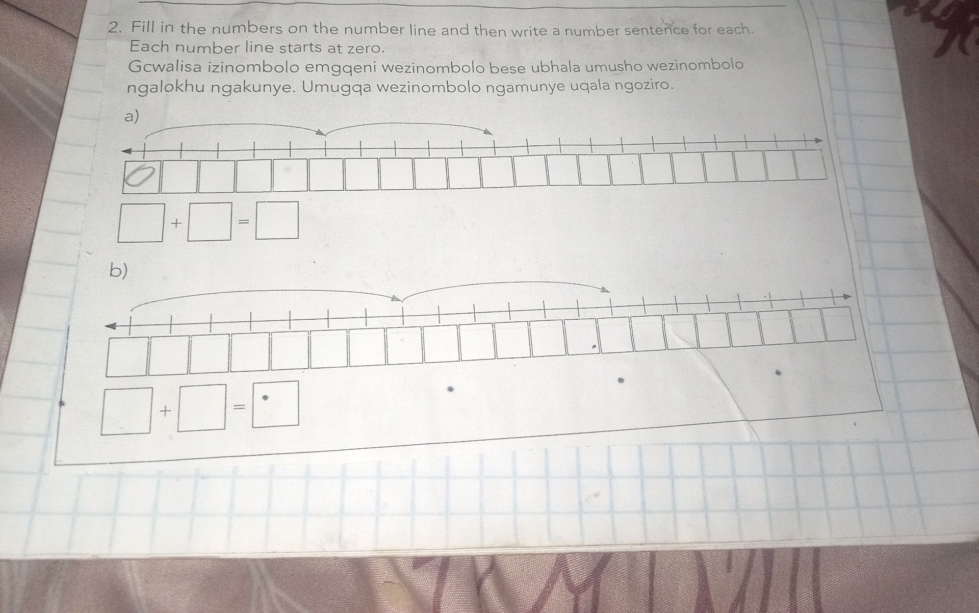 2. Fill in the numbers on the number line | StudyX