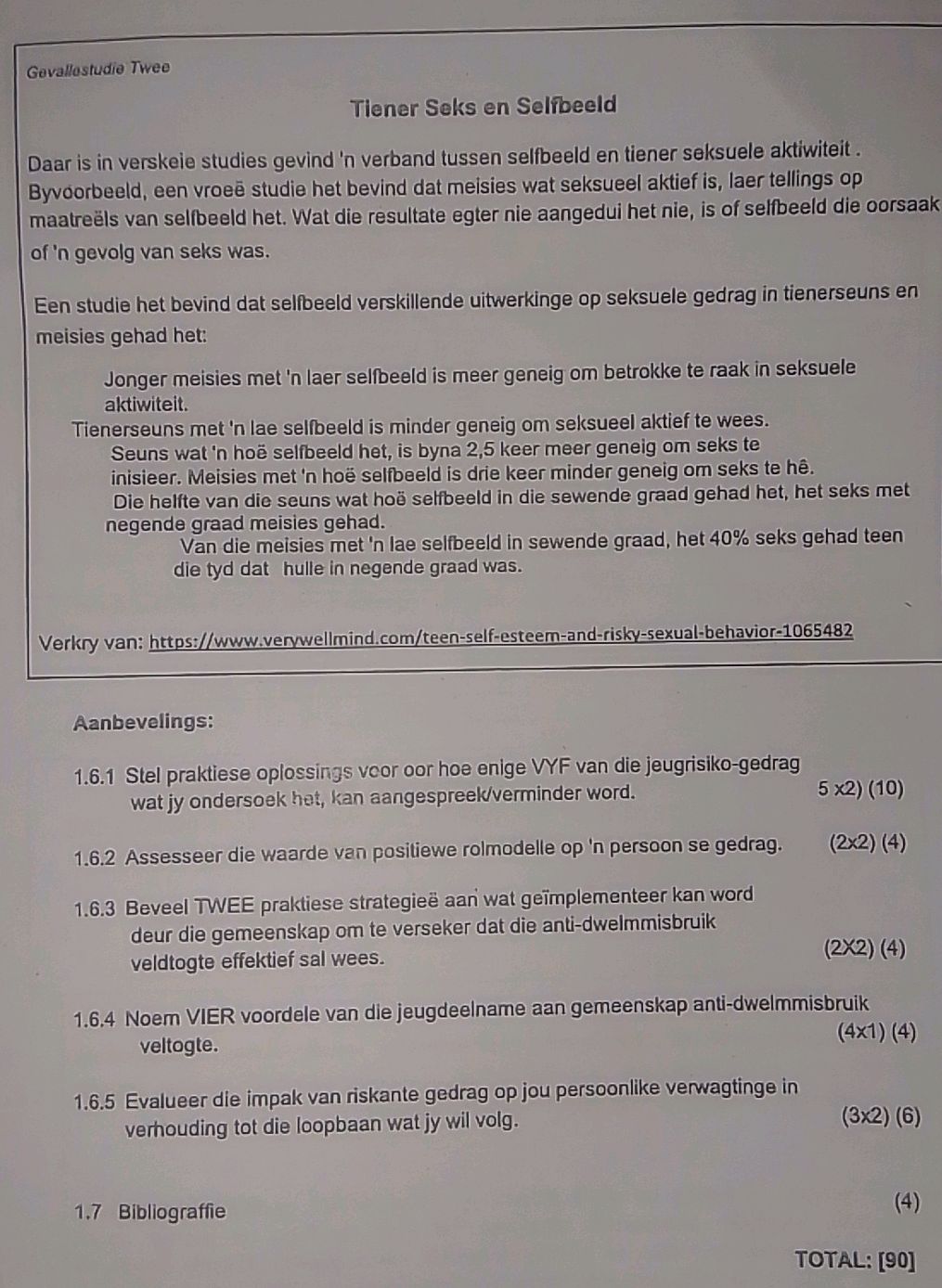 Positiewe Rolmodelle 1.6.1 Stel praktiese oplossings voor oor hoe