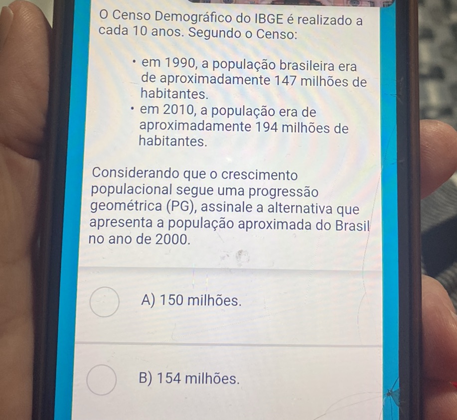 O Censo Demográfico do IBGE é realizado a | StudyX