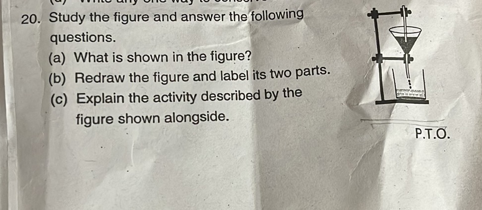 Study the figure and answer the following
