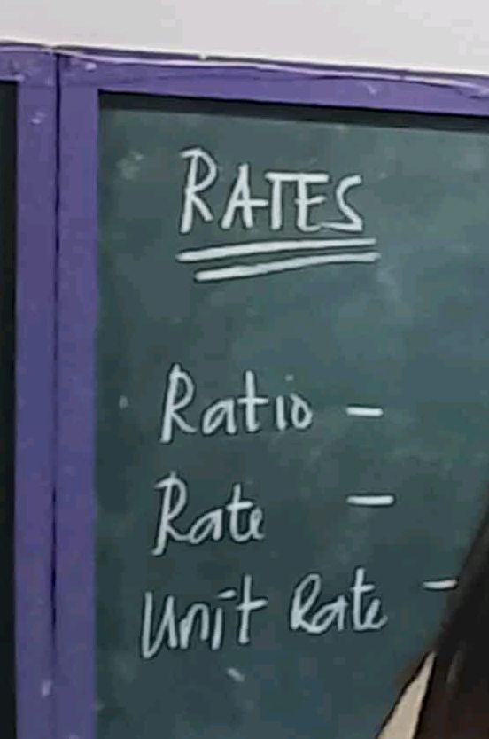 Study Unit Model Understanding Ratio, Rate, and Unit Rate