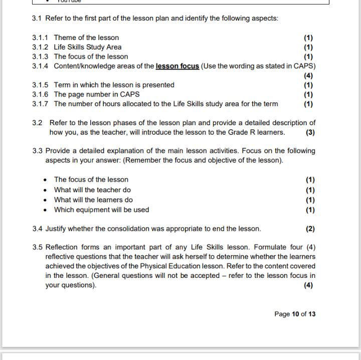 Refer Lesson Notes 3.1 Refer to the first part of the lesson
