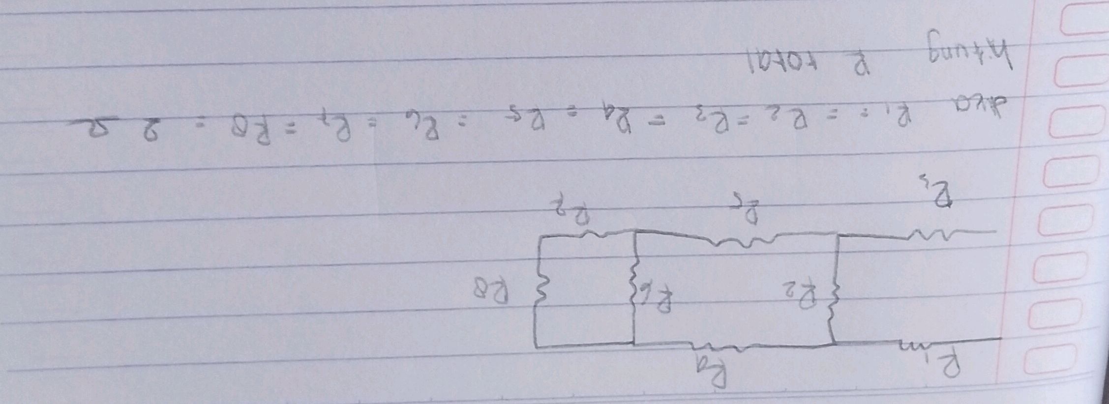 dika $R1 = R2 = R3 = R4 = R5 = R6 = R7 = R8