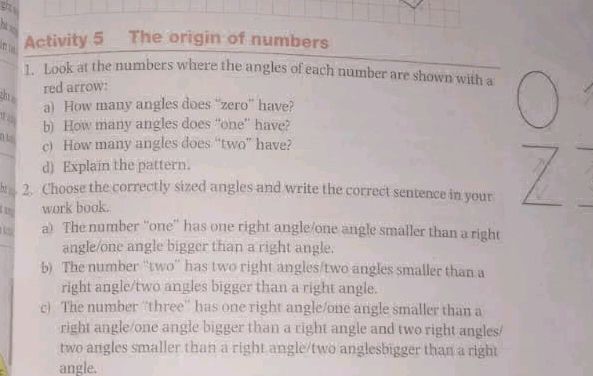 Activity 5 The origin of numbers 1. Look at | StudyX
