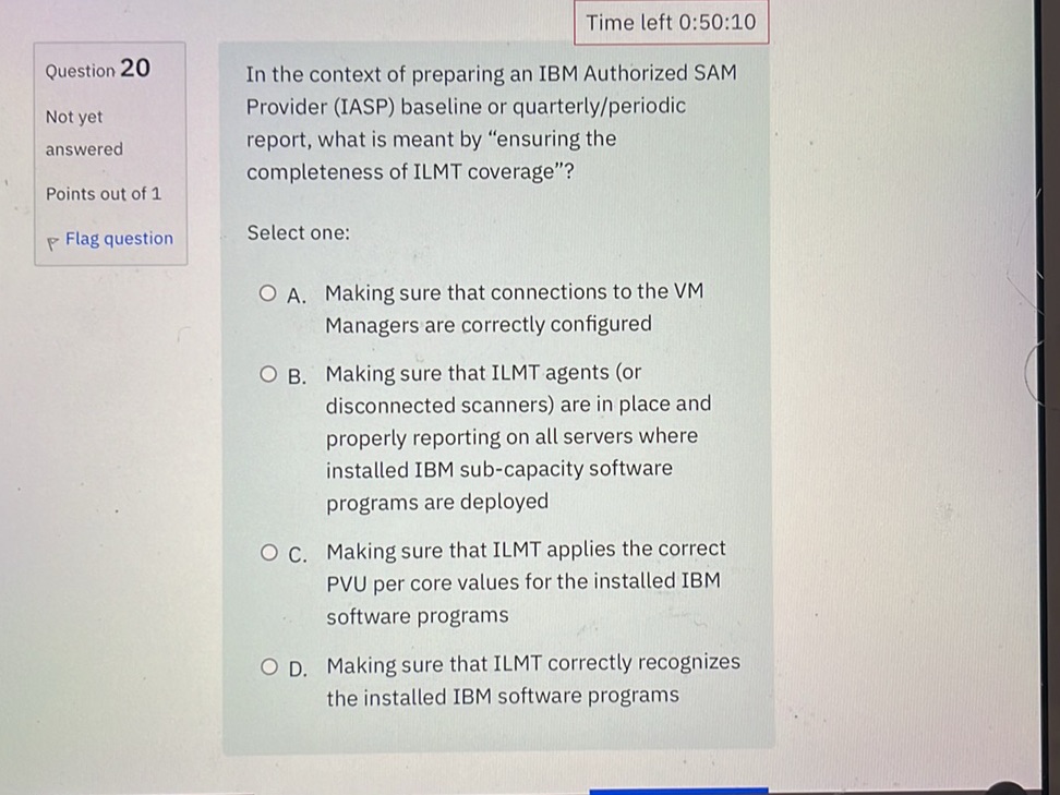 In the context of preparing an IBM | StudyX