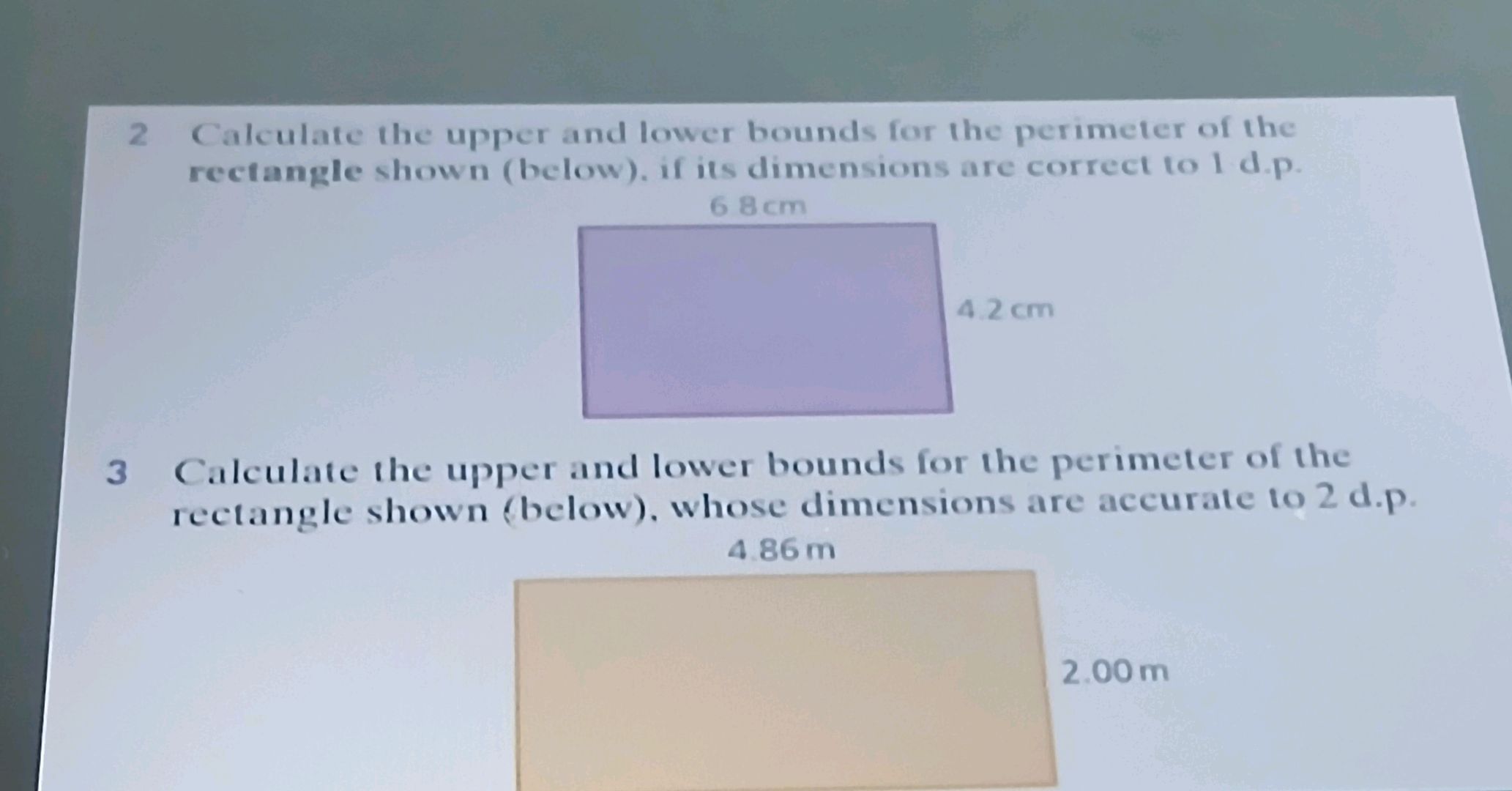 2 Calculate the upper and lower bounds for | StudyX