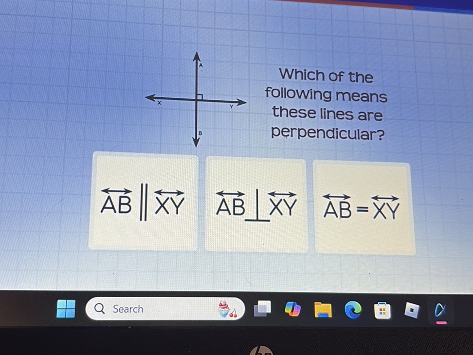 Line Ab Symbol Math Which of the following means these lines are | StudyX