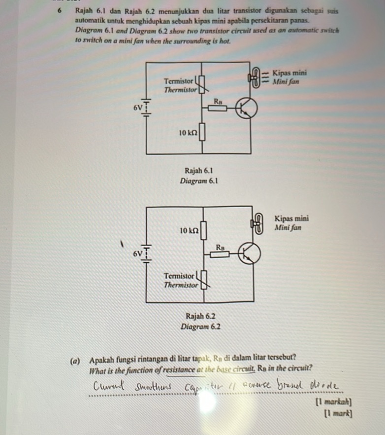 Rajah 6.1 dan Rajah 6.2 menunjukkan dua | StudyX
