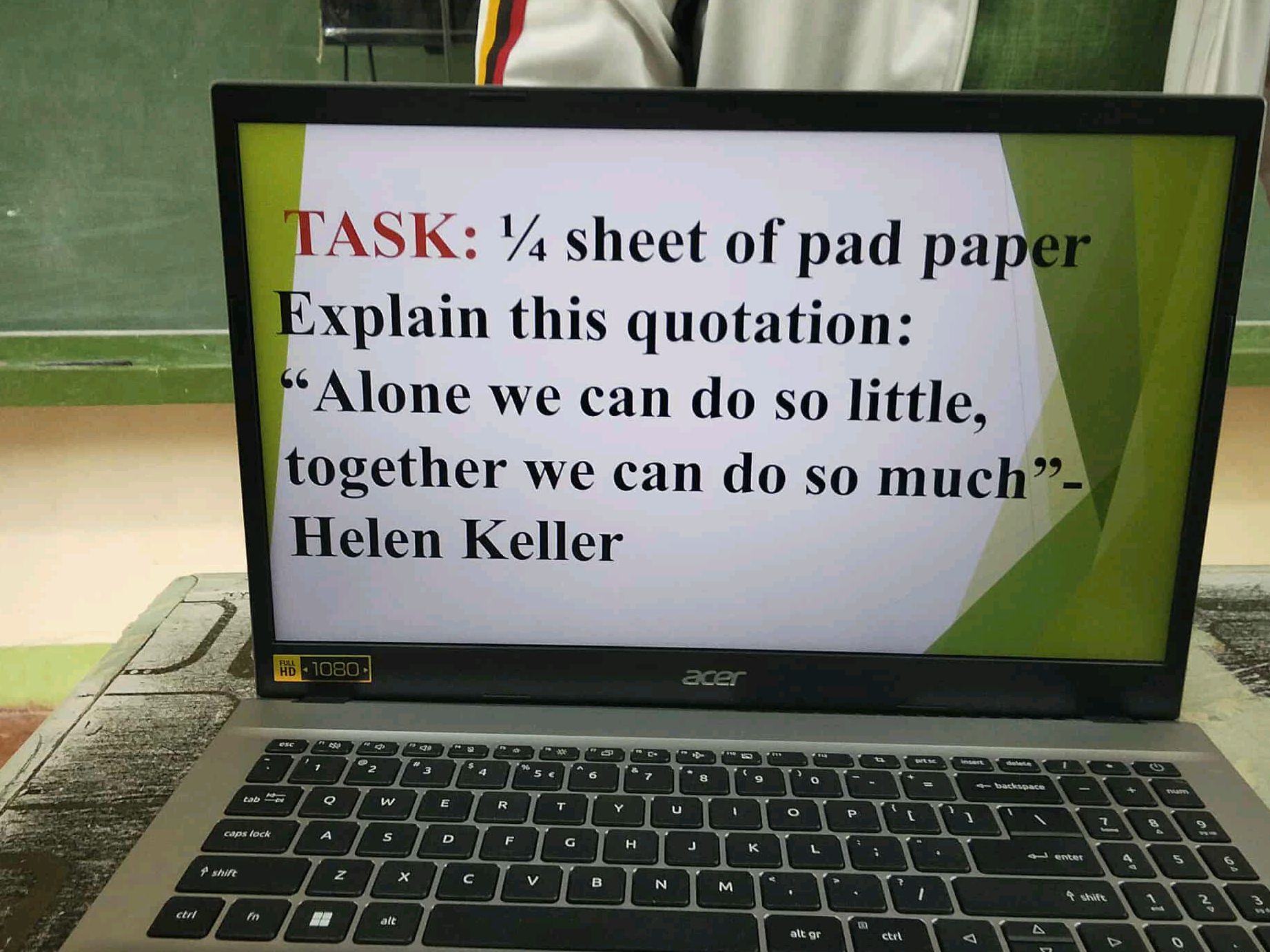 Paper Explaining Homework TASK: 1/4 sheet of pad paper Explain this | StudyX