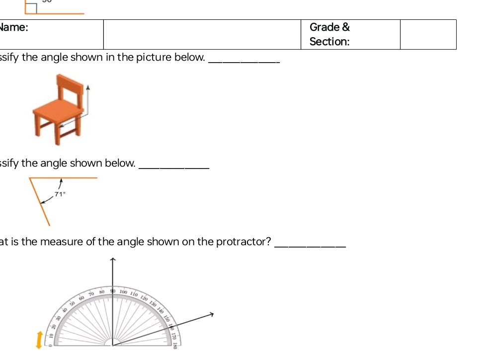 Classify the angle shown in the picture | StudyX