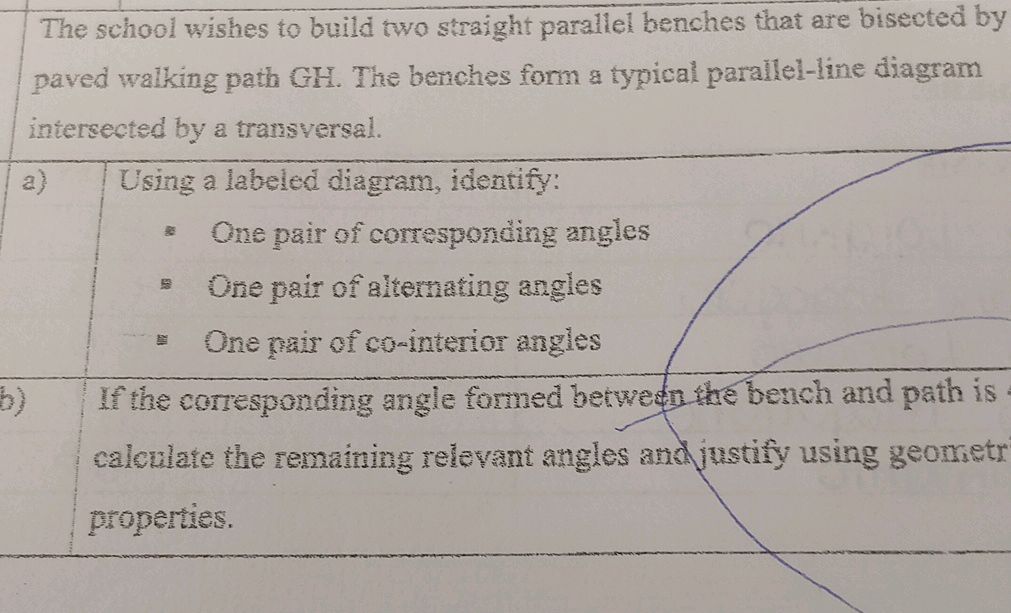 The school wishes to build two straight