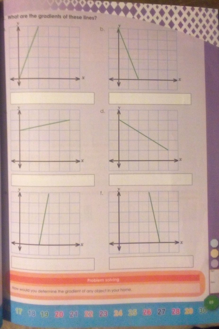 What are the gradients of these lines? b. | StudyX