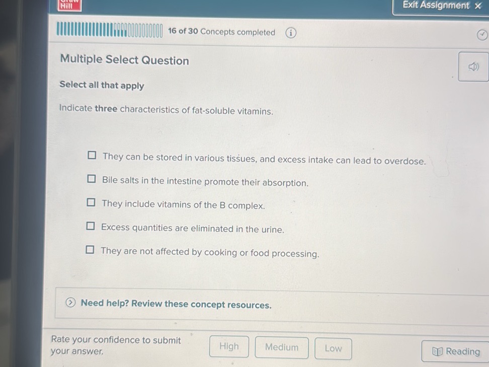 Multiple Select Question Select all that | StudyX