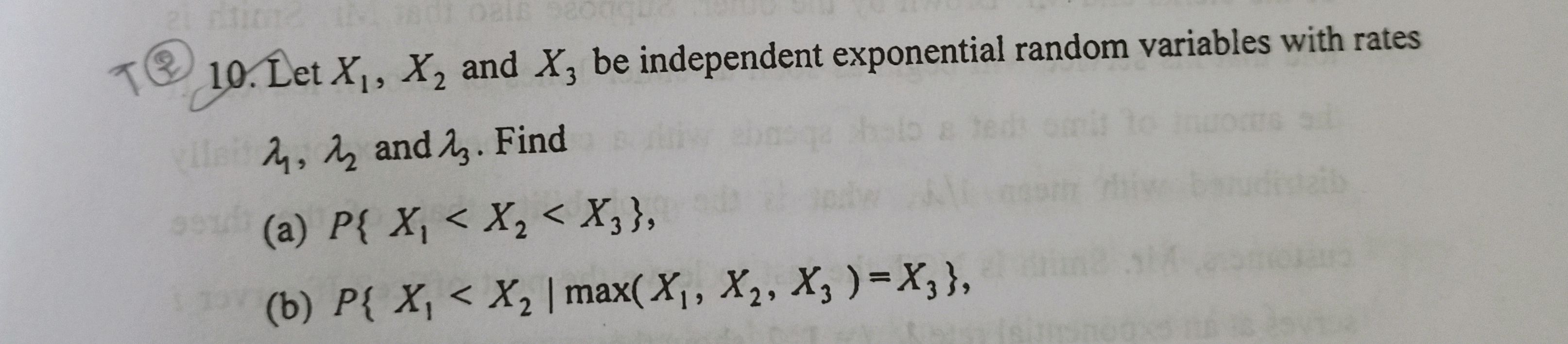 10. Let $X_1$, $X_2$ and $X_3$ be | StudyX