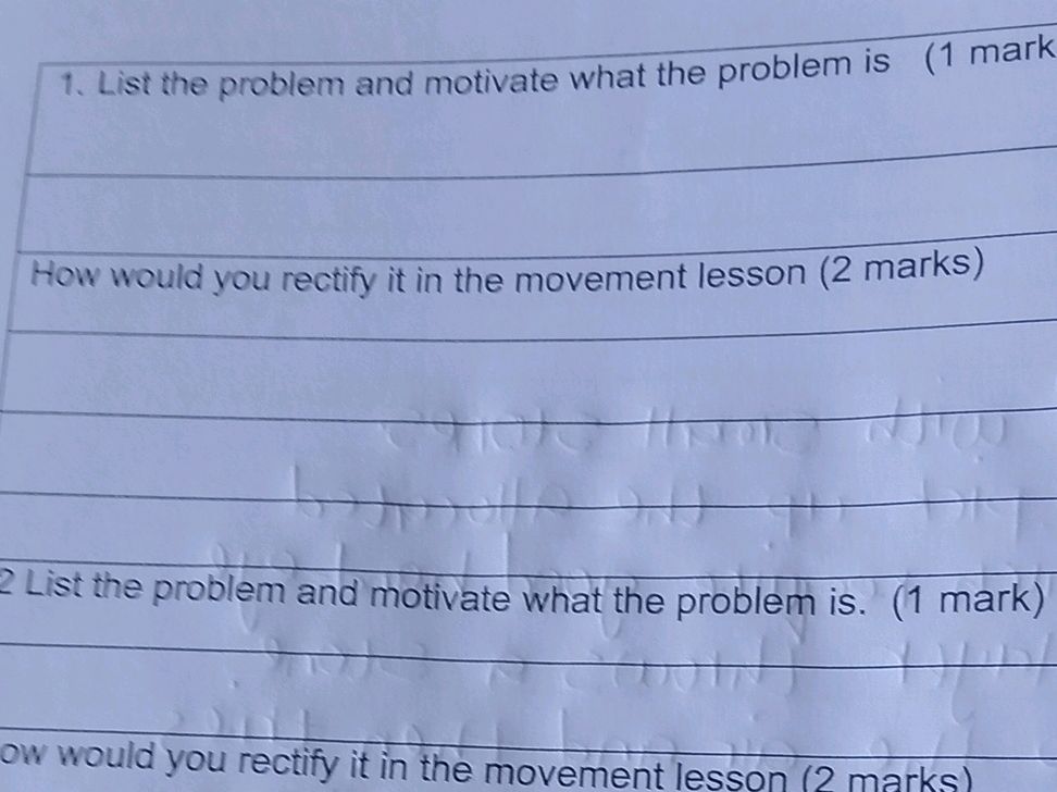 Rectify Problem 1. List the problem and motivate what the | StudyX