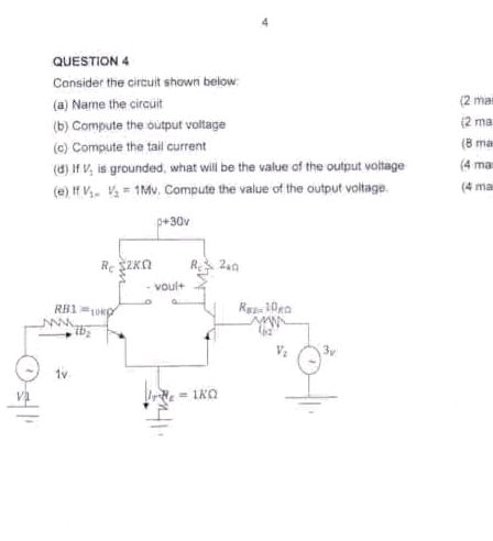 QUESTION 4 Consider the circuit shown below: | StudyX